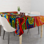 Autism Awareness Australia Gold Coast Suns Tablecloth Aboriginal Indigenous Art