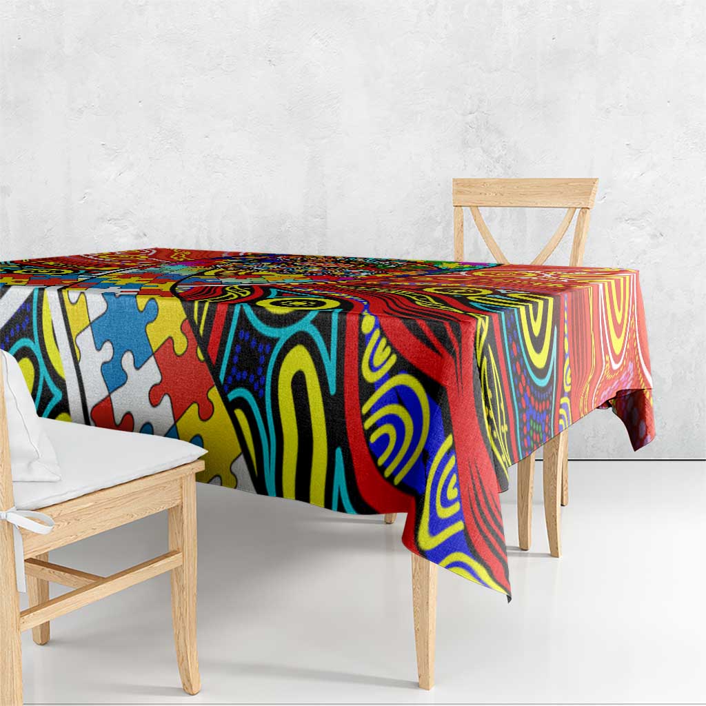 Autism Awareness Australia Gold Coast Suns Tablecloth Aboriginal Indigenous Art