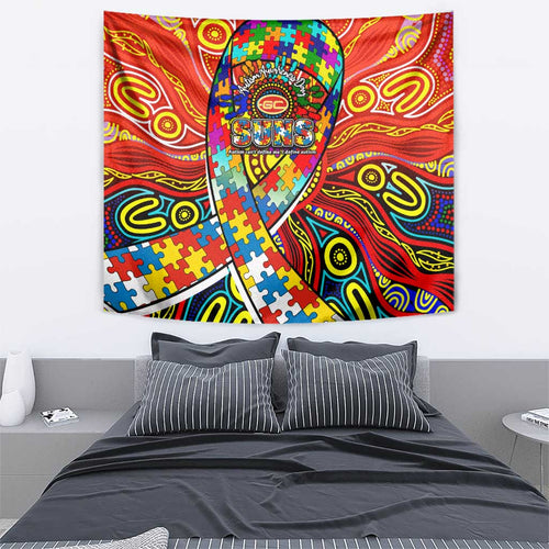 Autism Awareness Australia Gold Coast Suns Tapestry Aboriginal Indigenous Art