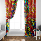 Autism Awareness Australia Gold Coast Suns Window Curtain Aboriginal Indigenous Art