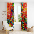 Autism Awareness Australia Gold Coast Suns Window Curtain Aboriginal Indigenous Art
