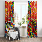 Autism Awareness Australia Gold Coast Suns Window Curtain Aboriginal Indigenous Art