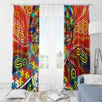 Autism Awareness Australia Gold Coast Suns Window Curtain Aboriginal Indigenous Art