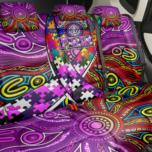 Autism Awareness Australia Fremantle Freo Back Car Seat Cover Aboriginal Indigenous Art