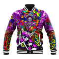 Autism Awareness Australia Fremantle Freo Baseball Jacket Aboriginal Indigenous Art
