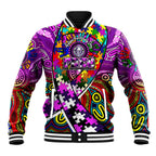 Autism Awareness Australia Fremantle Freo Baseball Jacket Aboriginal Indigenous Art