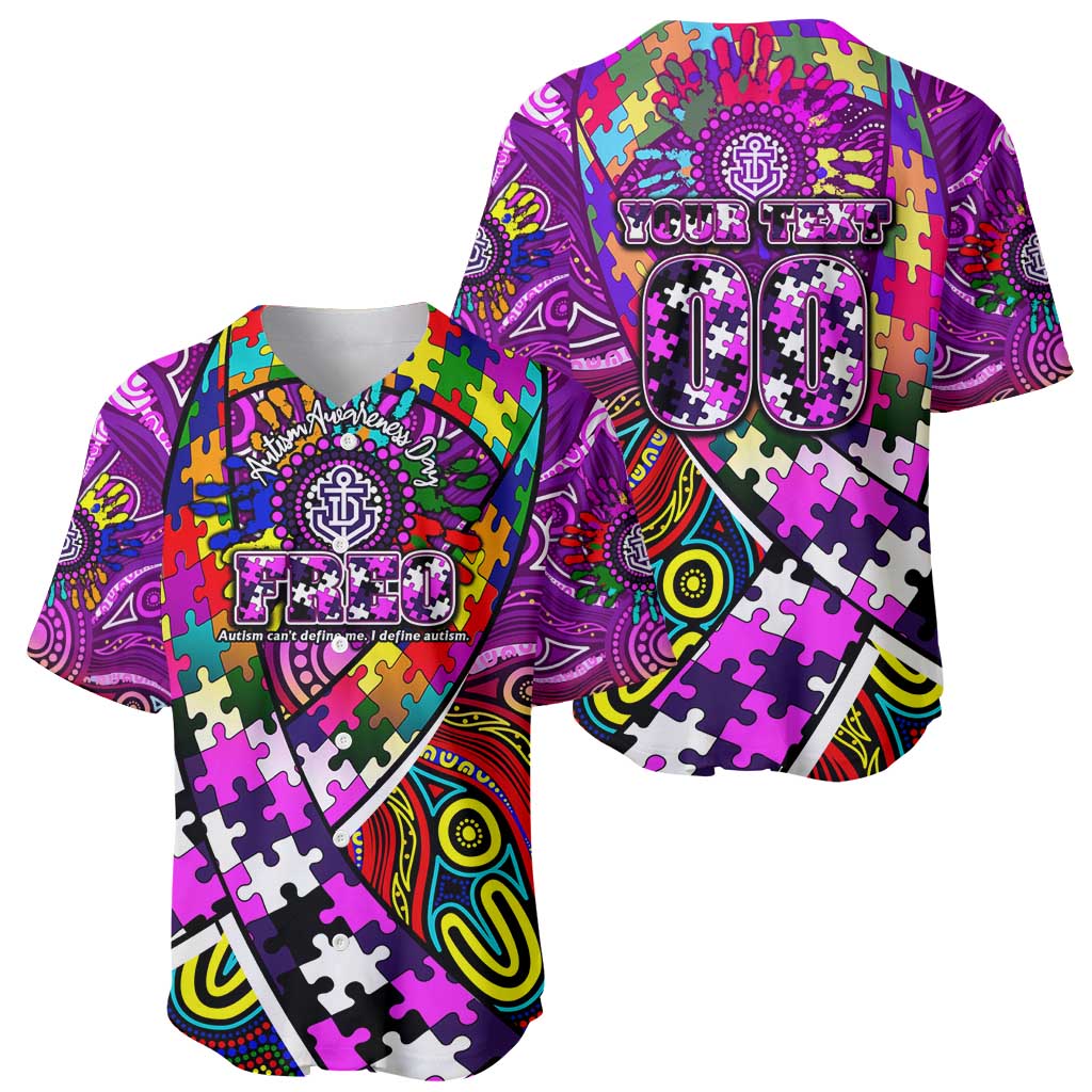 Autism Awareness Australia Fremantle Freo Baseball Jersey Aboriginal Indigenous Art