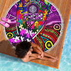 Autism Awareness Australia Fremantle Freo Beach Blanket Aboriginal Indigenous Art