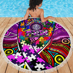 Autism Awareness Australia Fremantle Freo Beach Blanket Aboriginal Indigenous Art