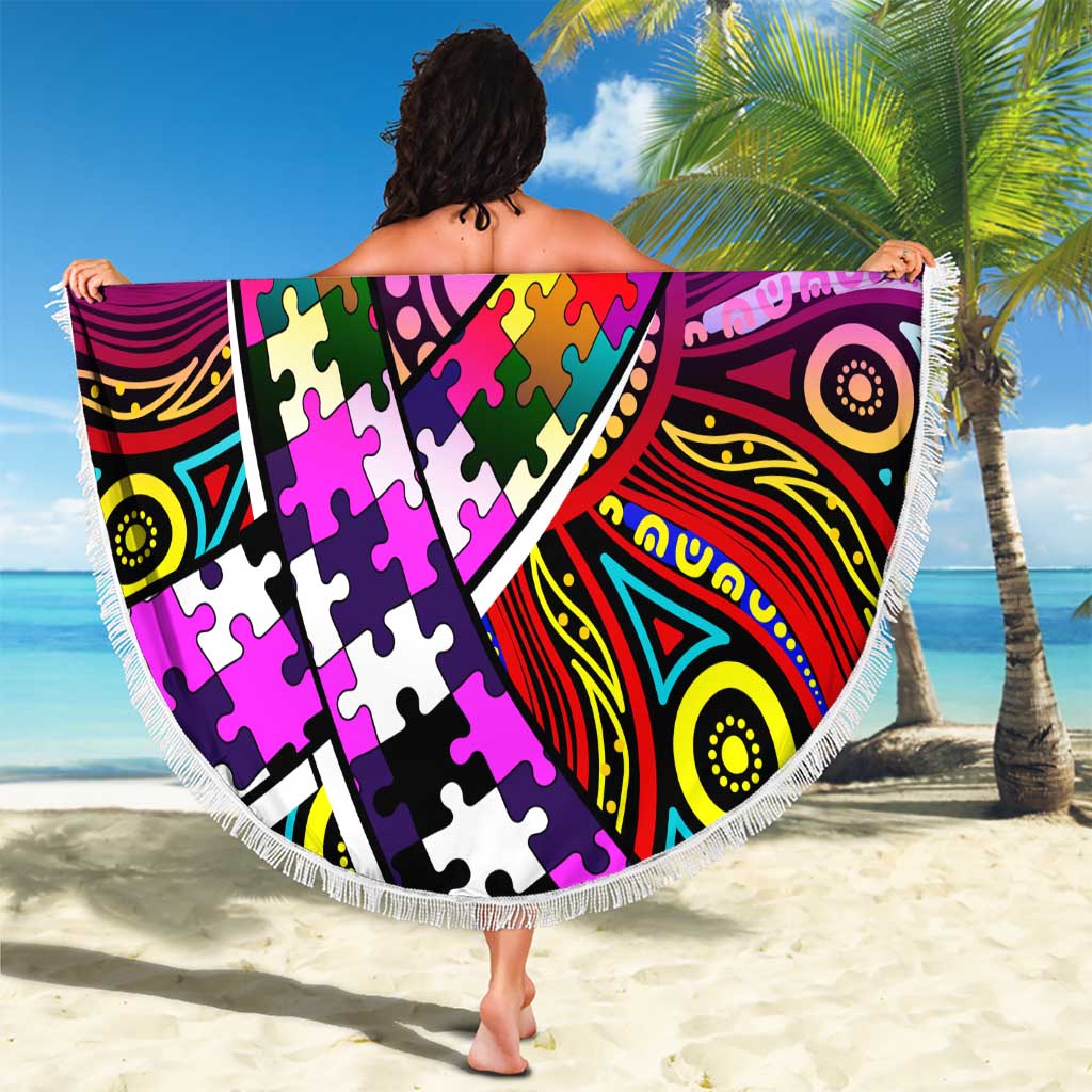 Autism Awareness Australia Fremantle Freo Beach Blanket Aboriginal Indigenous Art