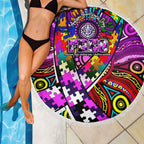 Autism Awareness Australia Fremantle Freo Beach Blanket Aboriginal Indigenous Art