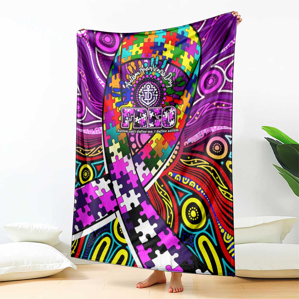 Autism Awareness Australia Fremantle Freo Blanket Aboriginal Indigenous Art