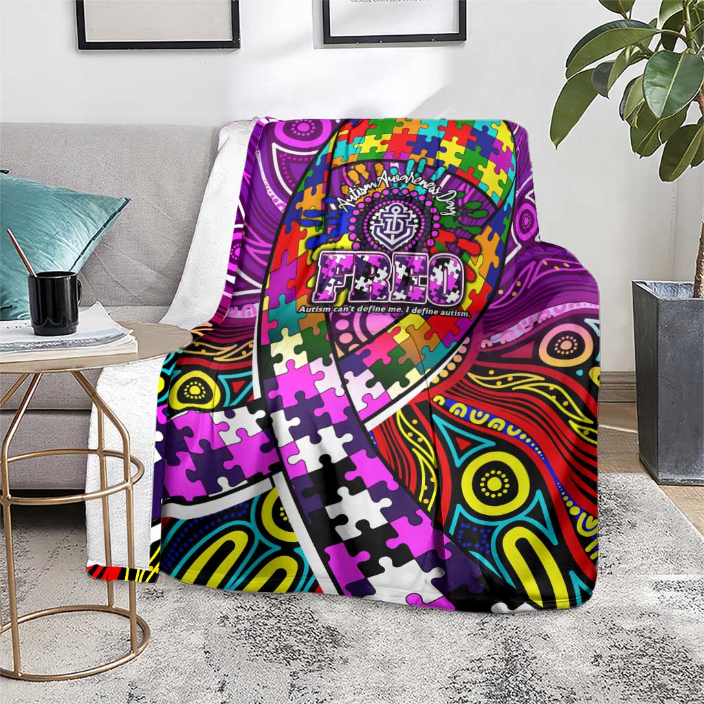 Autism Awareness Australia Fremantle Freo Blanket Aboriginal Indigenous Art