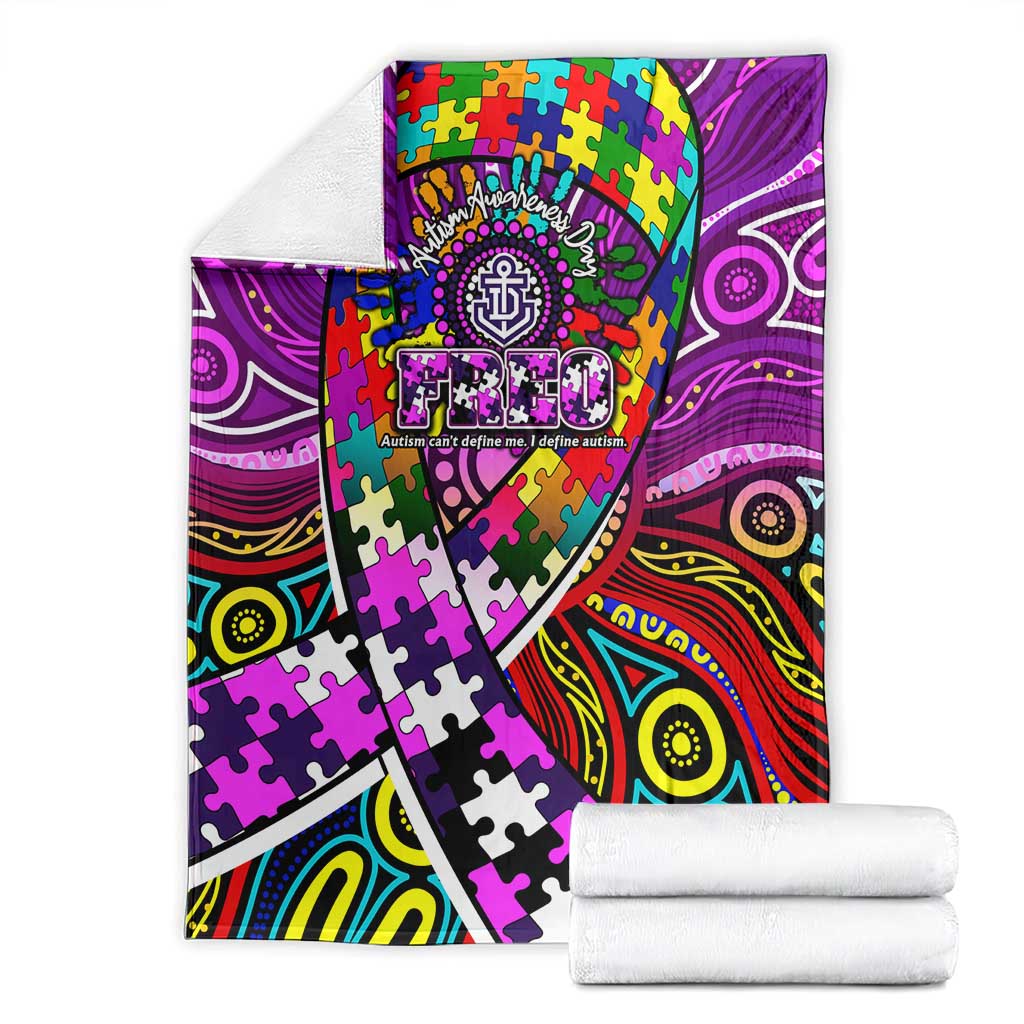 Autism Awareness Australia Fremantle Freo Blanket Aboriginal Indigenous Art