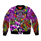 Autism Awareness Australia Fremantle Freo Bomber Jacket Aboriginal Indigenous Art