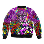 Autism Awareness Australia Fremantle Freo Bomber Jacket Aboriginal Indigenous Art