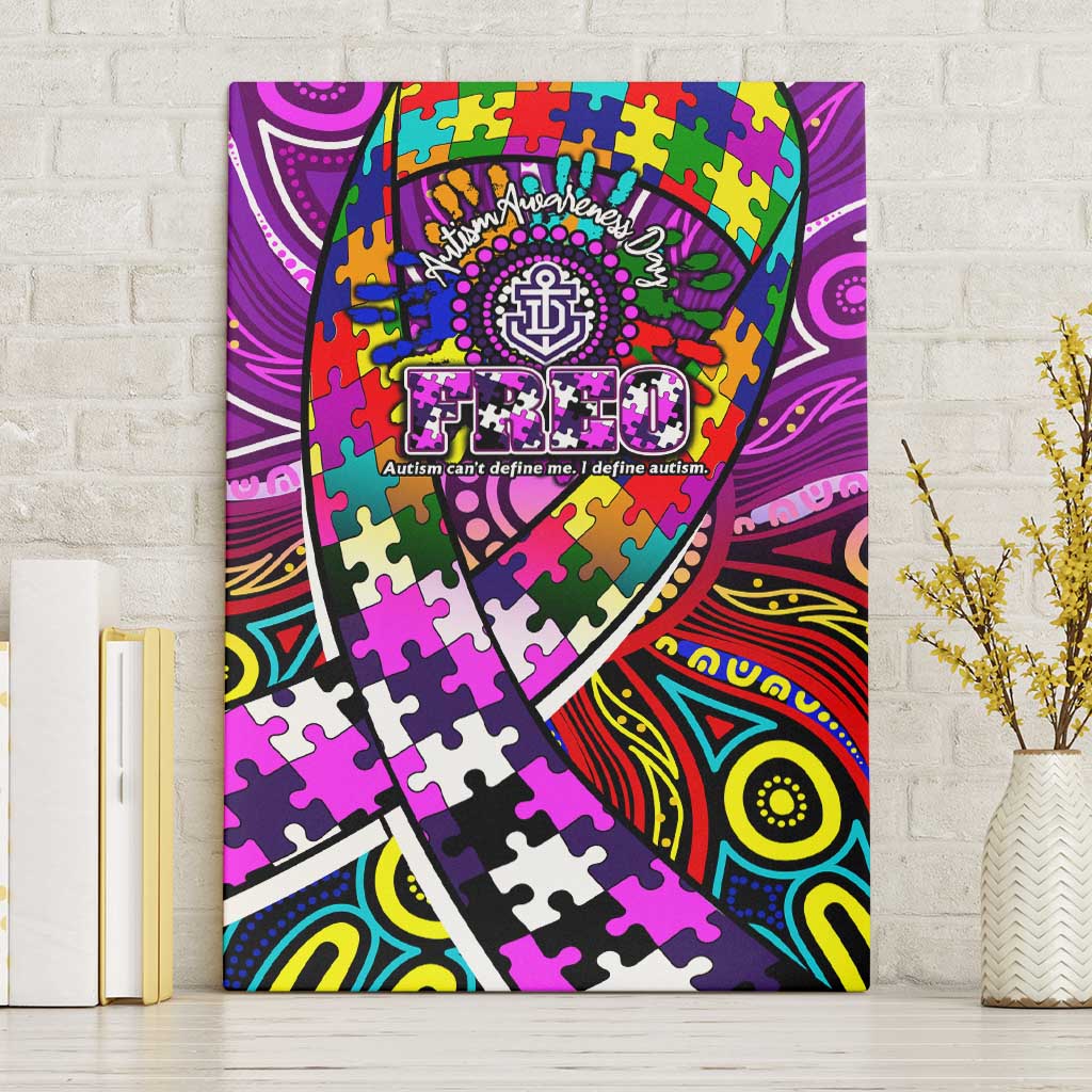 Autism Awareness Australia Fremantle Freo Canvas Wall Art Aboriginal Indigenous Art