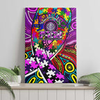 Autism Awareness Australia Fremantle Freo Canvas Wall Art Aboriginal Indigenous Art