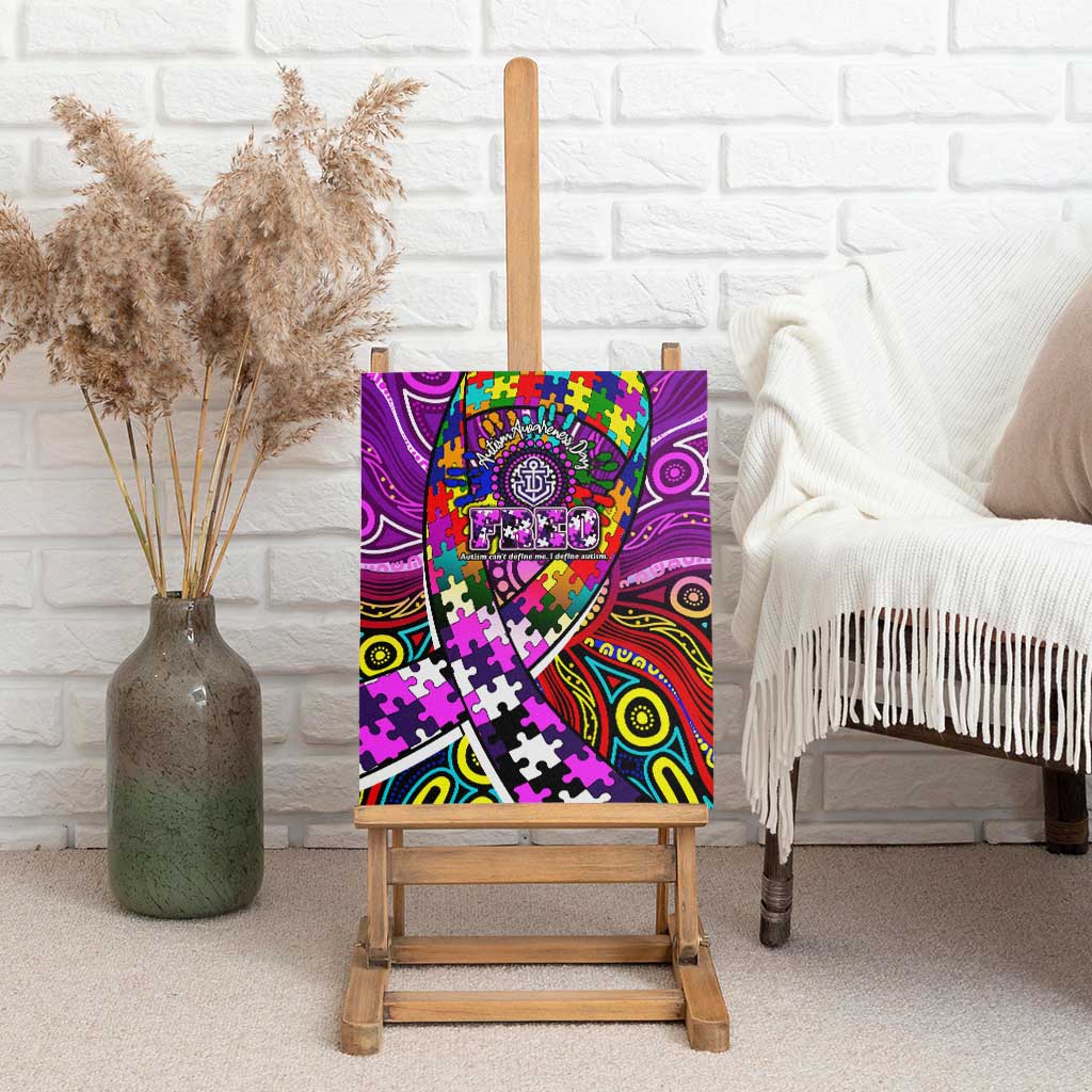 Autism Awareness Australia Fremantle Freo Canvas Wall Art Aboriginal Indigenous Art