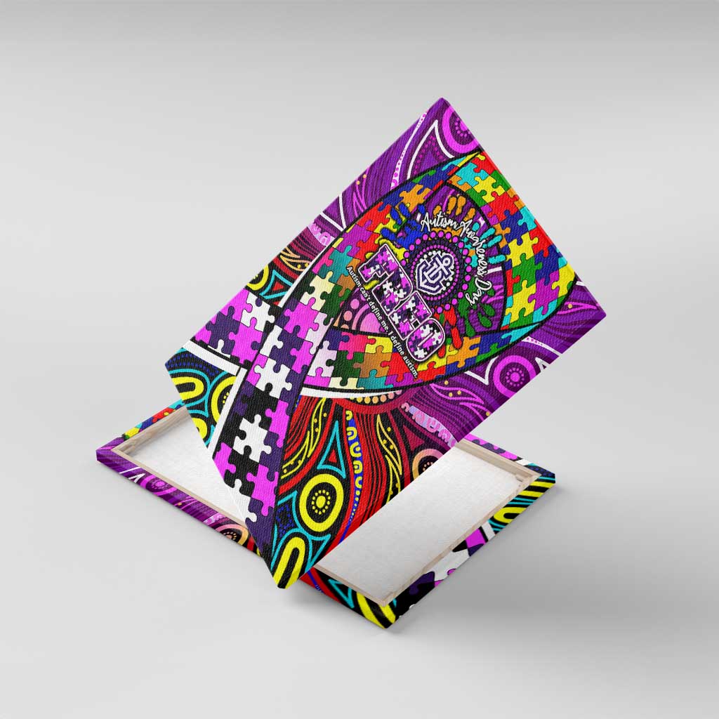 Autism Awareness Australia Fremantle Freo Canvas Wall Art Aboriginal Indigenous Art