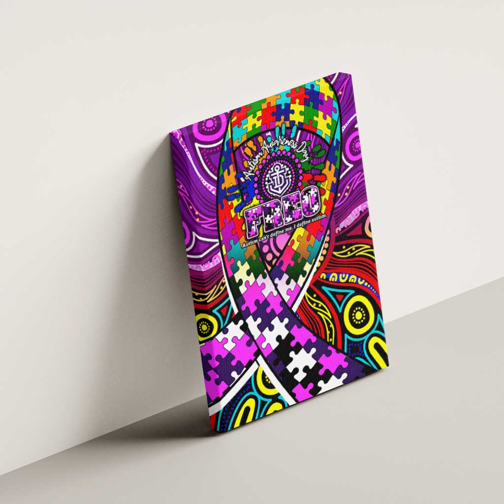 Autism Awareness Australia Fremantle Freo Canvas Wall Art Aboriginal Indigenous Art