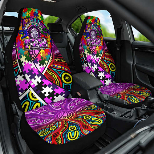 Autism Awareness Australia Fremantle Freo Car Seat Cover Aboriginal Indigenous Art