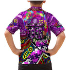 Autism Awareness Australia Fremantle Freo Family Matching Mermaid Dress and Hawaiian Shirt Aboriginal Indigenous Art
