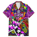 Autism Awareness Australia Fremantle Freo Family Matching Mermaid Dress and Hawaiian Shirt Aboriginal Indigenous Art
