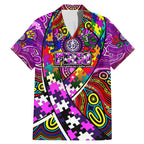 Autism Awareness Australia Fremantle Freo Family Matching Mermaid Dress and Hawaiian Shirt Aboriginal Indigenous Art