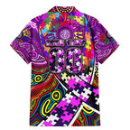 Autism Awareness Australia Fremantle Freo Family Matching Mermaid Dress and Hawaiian Shirt Aboriginal Indigenous Art