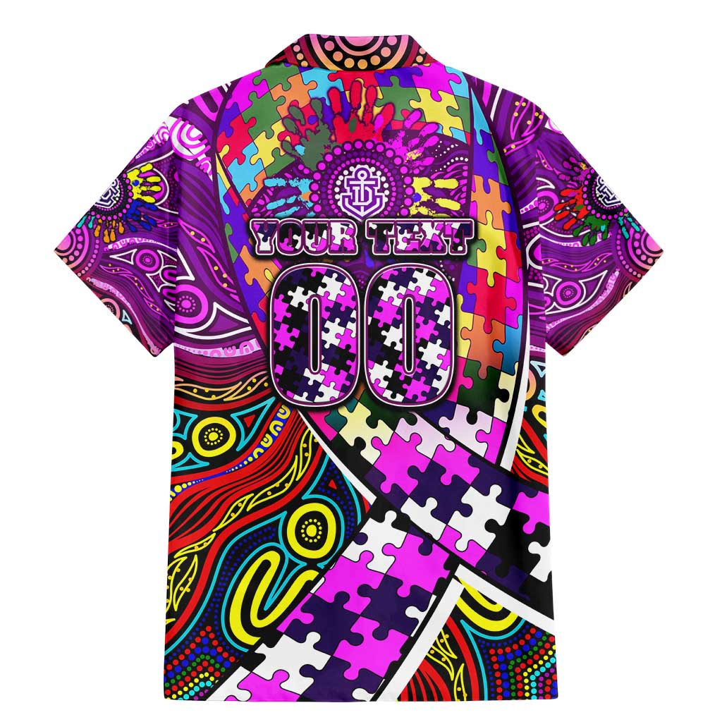 Autism Awareness Australia Fremantle Freo Family Matching Mermaid Dress and Hawaiian Shirt Aboriginal Indigenous Art