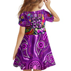 Autism Awareness Australia Fremantle Freo Family Matching Summer Maxi Dress and Hawaiian Shirt Aboriginal Indigenous Art