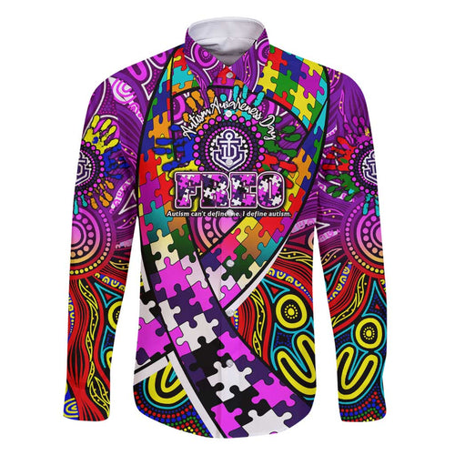 Autism Awareness Australia Fremantle Freo Family Matching Summer Maxi Dress and Hawaiian Shirt Aboriginal Indigenous Art