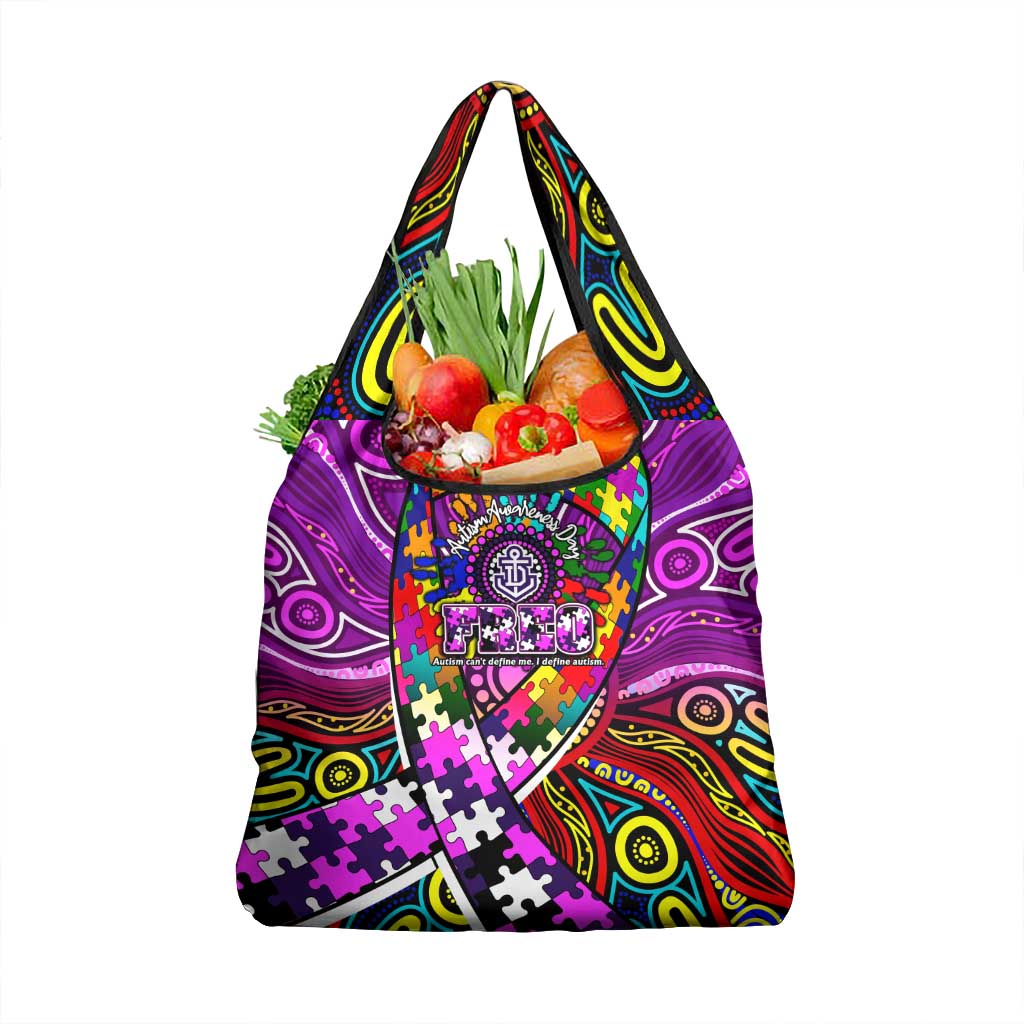 Autism Awareness Australia Fremantle Freo Grocery Bag Aboriginal Indigenous Art