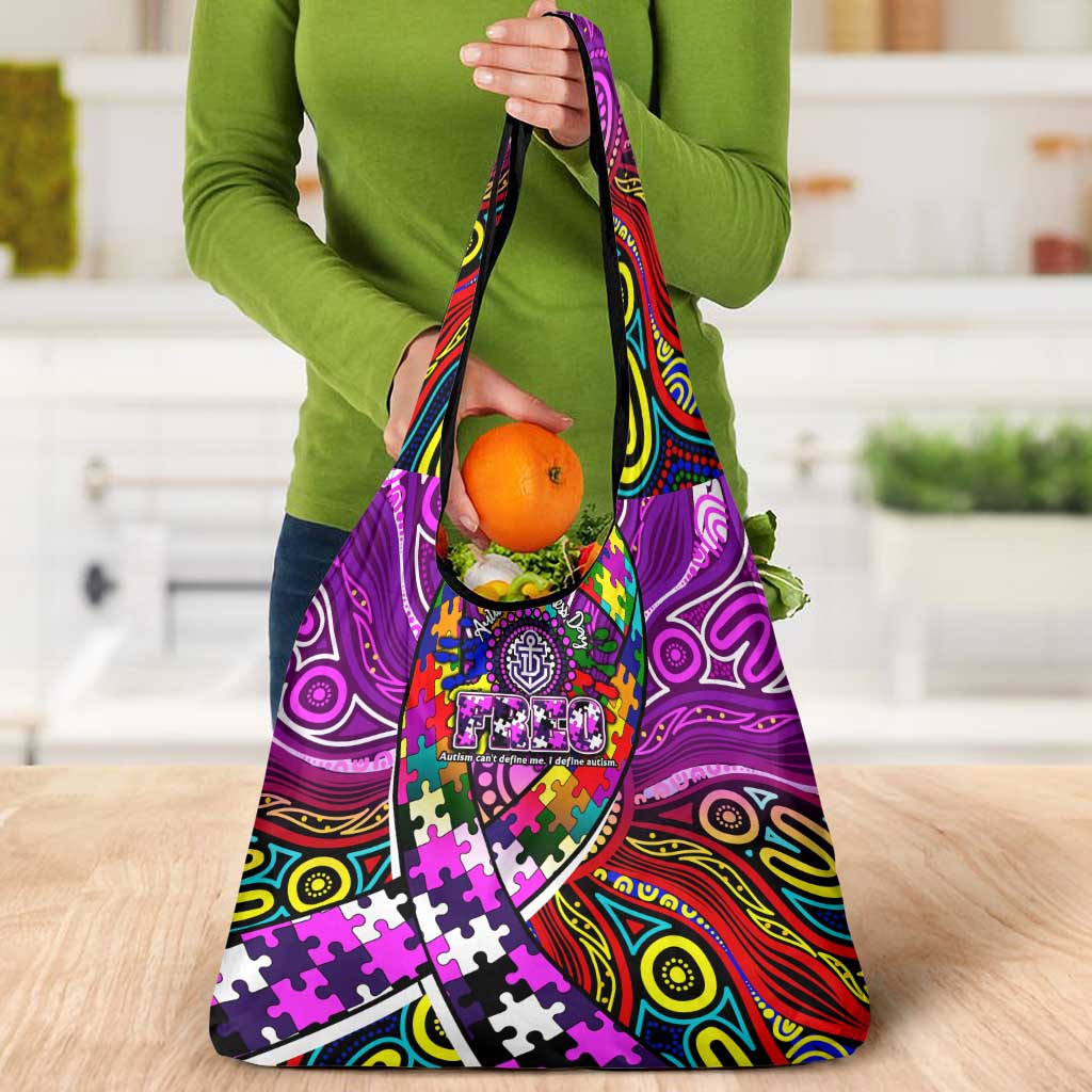 Autism Awareness Australia Fremantle Freo Grocery Bag Aboriginal Indigenous Art