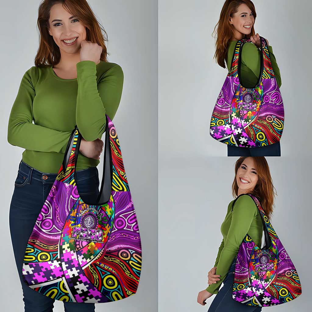 Autism Awareness Australia Fremantle Freo Grocery Bag Aboriginal Indigenous Art