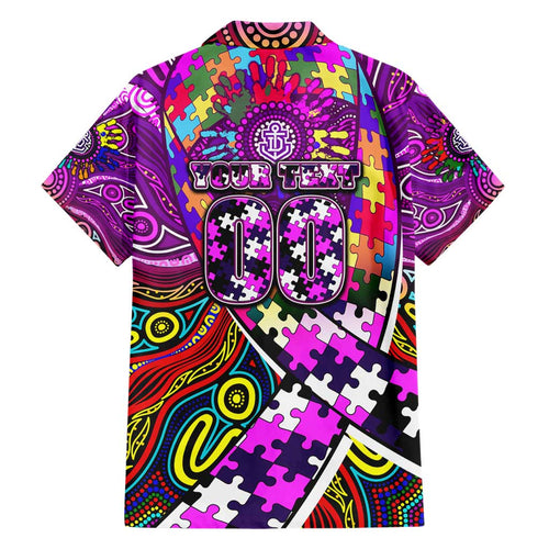 Autism Awareness Australia Fremantle Freo Hawaiian Shirt Aboriginal Indigenous Art
