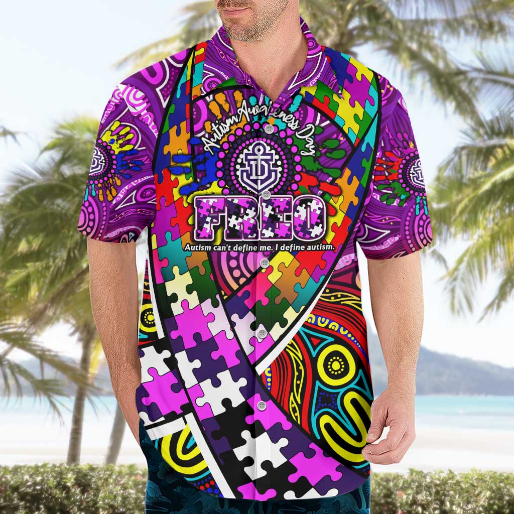 Autism Awareness Australia Fremantle Freo Hawaiian Shirt Aboriginal Indigenous Art
