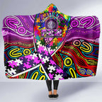 Autism Awareness Australia Fremantle Freo Hooded Blanket Aboriginal Indigenous Art
