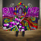 Autism Awareness Australia Fremantle Freo Hooded Blanket Aboriginal Indigenous Art