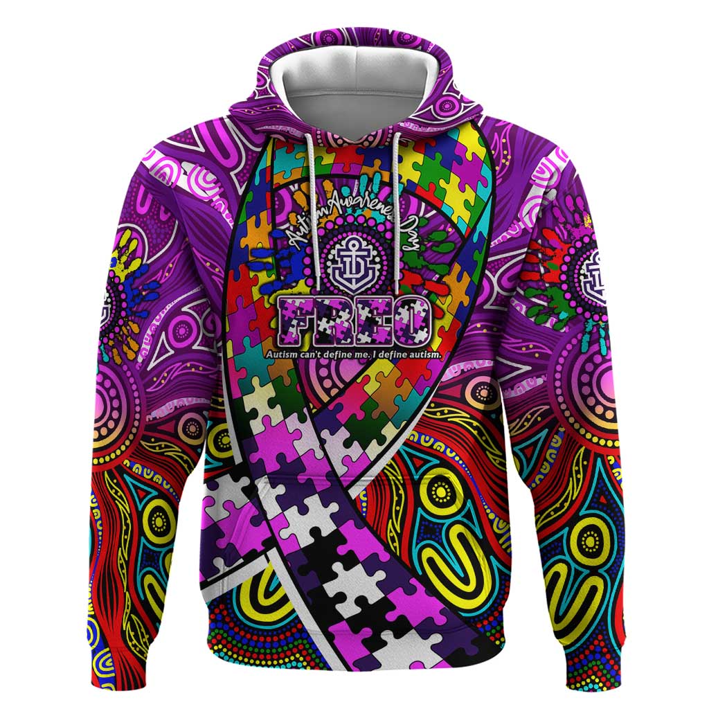 Autism Awareness Australia Fremantle Freo Hoodie Aboriginal Indigenous Art