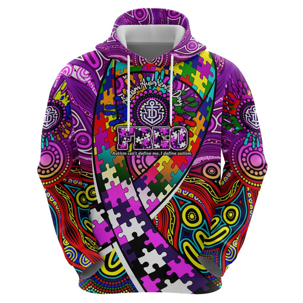 Autism Awareness Australia Fremantle Freo Hoodie Aboriginal Indigenous Art