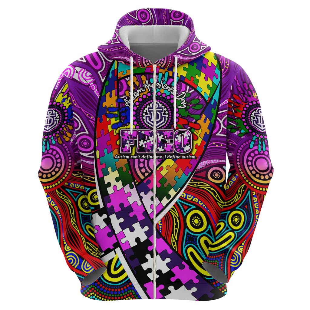 Autism Awareness Australia Fremantle Freo Hoodie Aboriginal Indigenous Art