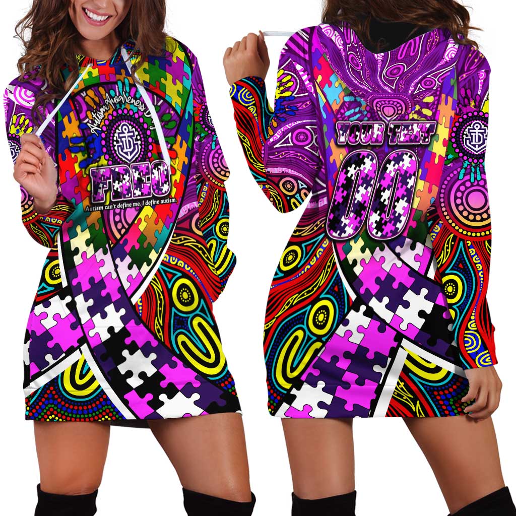 Autism Awareness Australia Fremantle Freo Hoodie Dress Aboriginal Indigenous Art