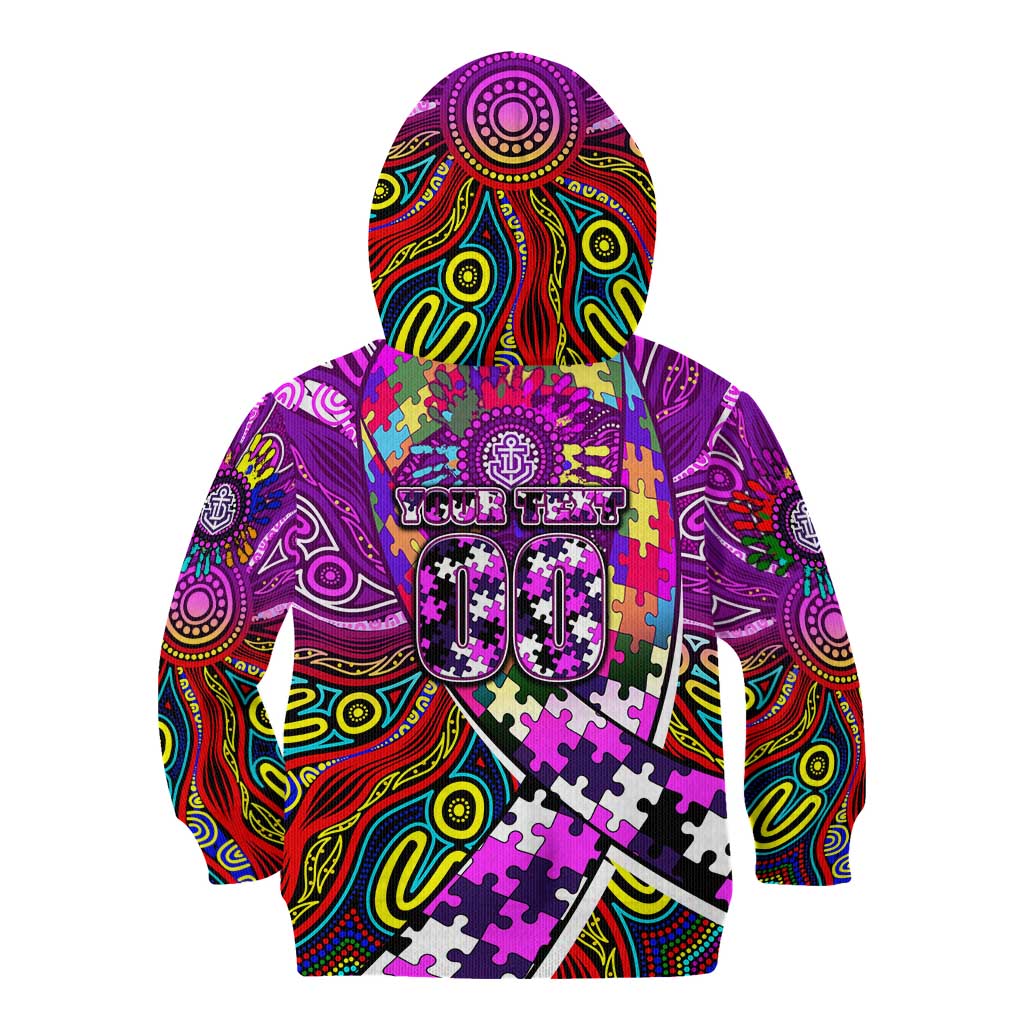 Autism Awareness Australia Fremantle Freo Kid Hoodie Aboriginal Indigenous Art