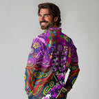 Autism Awareness Australia Fremantle Freo Long Sleeve Polo Shirt Aboriginal Indigenous Art
