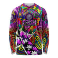 Autism Awareness Australia Fremantle Freo Long Sleeve Shirt Aboriginal Indigenous Art