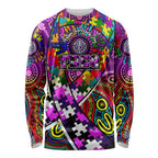 Autism Awareness Australia Fremantle Freo Long Sleeve Shirt Aboriginal Indigenous Art