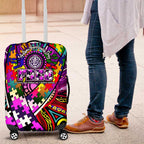 Autism Awareness Australia Fremantle Freo Luggage Cover Aboriginal Indigenous Art