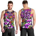 Autism Awareness Australia Fremantle Freo Men Tank Top Aboriginal Indigenous Art